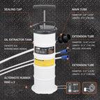 EWK 6.5L Manual Oil Extractor Pump for Oil Change, Fluid Evacuators for Cars, Boats, Jet Skies, Lawnmowers, Quick Oil Drain in 10 Pumps