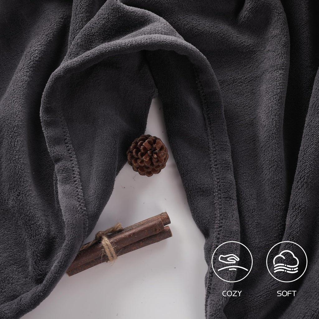 Coperta Elettrica Riscaldata 72"x84" Taglia Completa, Morbido Pile di Corallo con 4 Livelli di Riscaldamento e Spegnimento Automatico dopo 10 Ore, Lavabile in Lavatrice, Tessuto Morbido e Accogliente per la Casa, Grigio Scuro