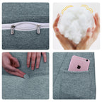 بالش تاج تخت WOWMAX کوئین بالش مثلثی گوه‌ای برای تاج تخت بالش گوه‌ای تاج تخت برای تخت روز تخت دوطبقه بالش بزرگ بولستر برای تخت با روکش قابل جدا شدن، هدیه برای مادر خاکستری