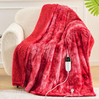 Manta Elétrica Aquecida OCTROT - Manta de Aquecimento em Sherpa de Lã para Sofá, Manta de Aquecimento de Pelo Sintético para Colo com Temporizador de 5 Posições e 10 Níveis de Aquecimento, Certificação ETL&FCC, para Adultos