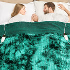 Manta Elétrica Aquecida OCTROT - Manta de Aquecimento em Sherpa de Lã para Sofá, Manta de Aquecimento de Pelo Sintético para Colo com Temporizador de 5 Posições e 10 Níveis de Aquecimento, Certificação ETL&FCC, para Adultos