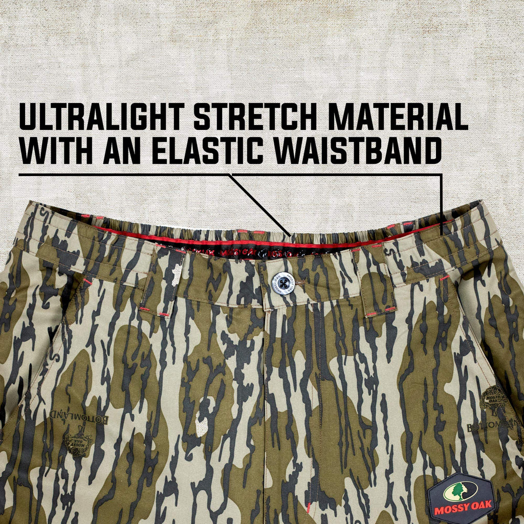 Mossy Oak Camo Lightweight Hunting Pants for Men Camouflage Clothing, Large, Bottomland