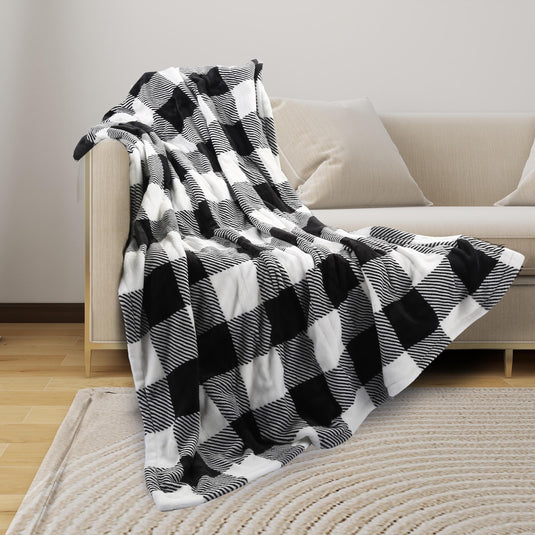 Electric Heated Blanket 72" x 84" Full Size Flannel Fabric with 4 Heating Levels & 10 Hours Auto Shut Off, Breathable Warm and Washable for Soft and Bed - Light Grey