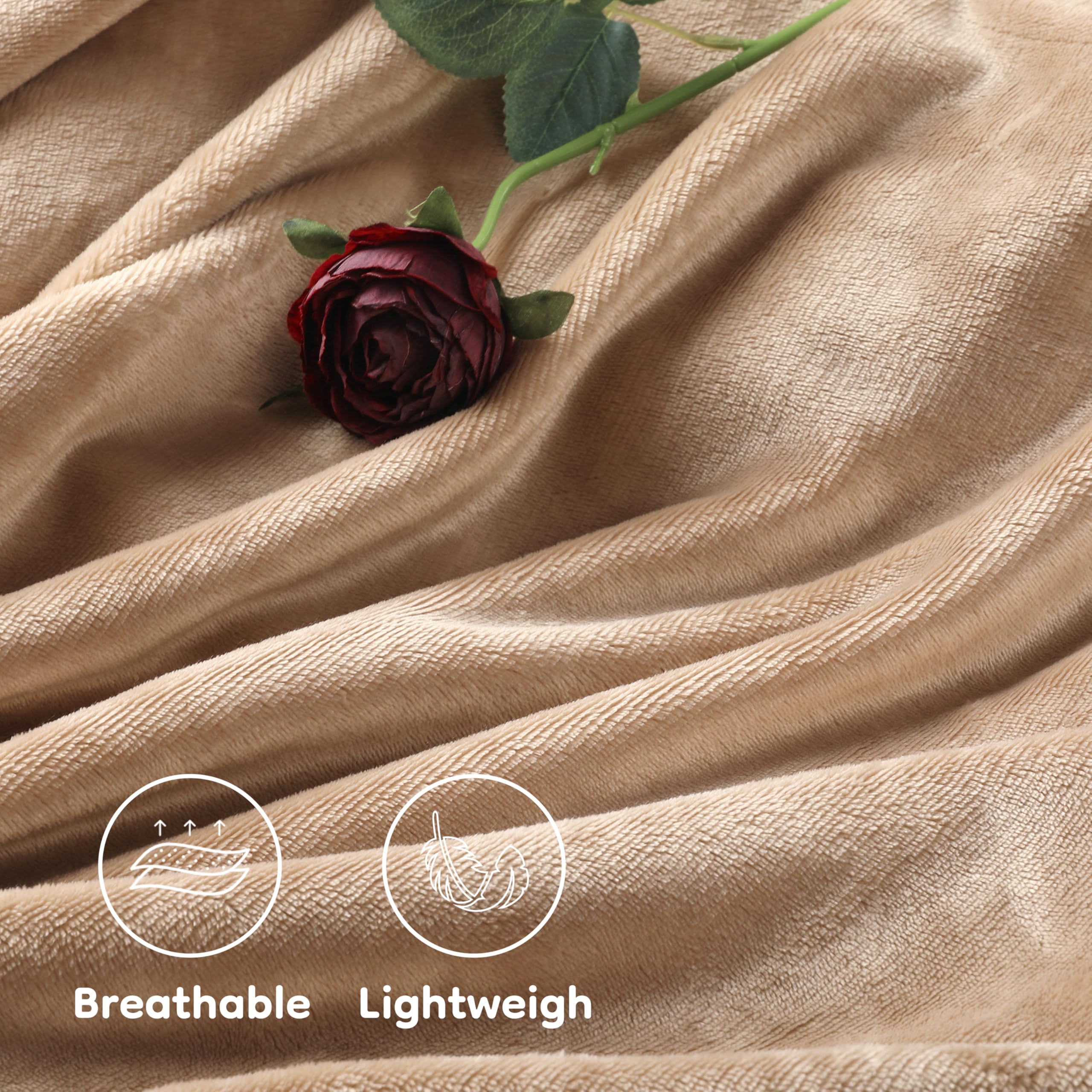 Elektrisch verwarmd deken 72" x 84" volledige maat flanellen stof met 4 verwarmingsniveaus & 10 uur automatische uitschakeling, ademend warm en wasbaar voor zacht en bed - lichtgrijs