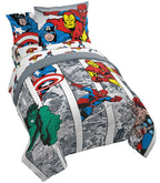 Jay Franco Marvel Spidey and His Amazing Friends Team Spidey 5 Piece Twin Size Bed Set - Includes Comforter & Sheet Set Bedding - Super Soft Fade Resistant Microfiber (Official Marvel Product)