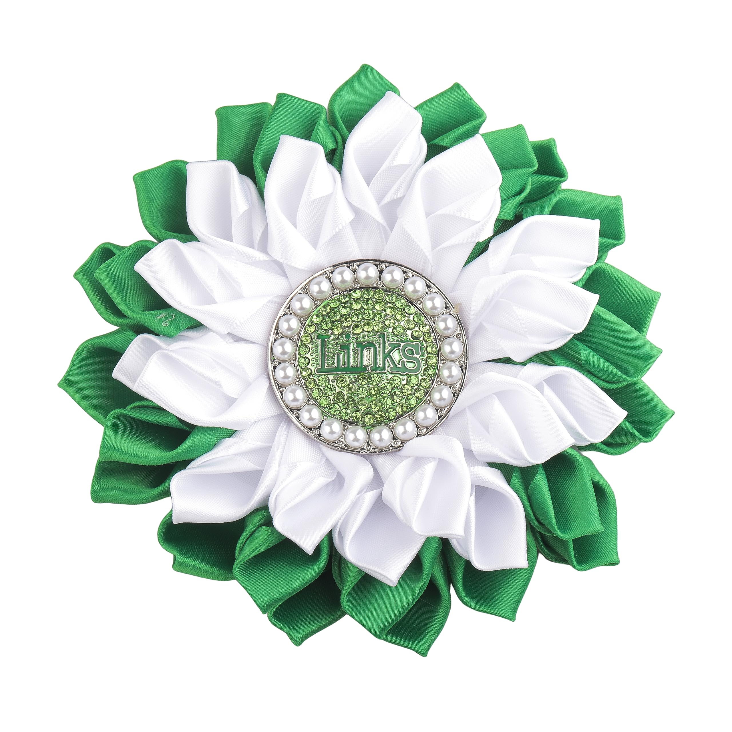 CENWA Sorority Brooch Gift Green Sorority Sister Flower Brooch Pin Greek Sorority Gift for Women