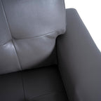 Naomi Home Lily Sectional Sleeper Sofa with USB Ports-L-Shaped Couch Convertible Pull-Out Bed, Ample Storage, Timeless Design, Sturdy Construction, Long-Lasting for Modern Living, Gray, Air Leather