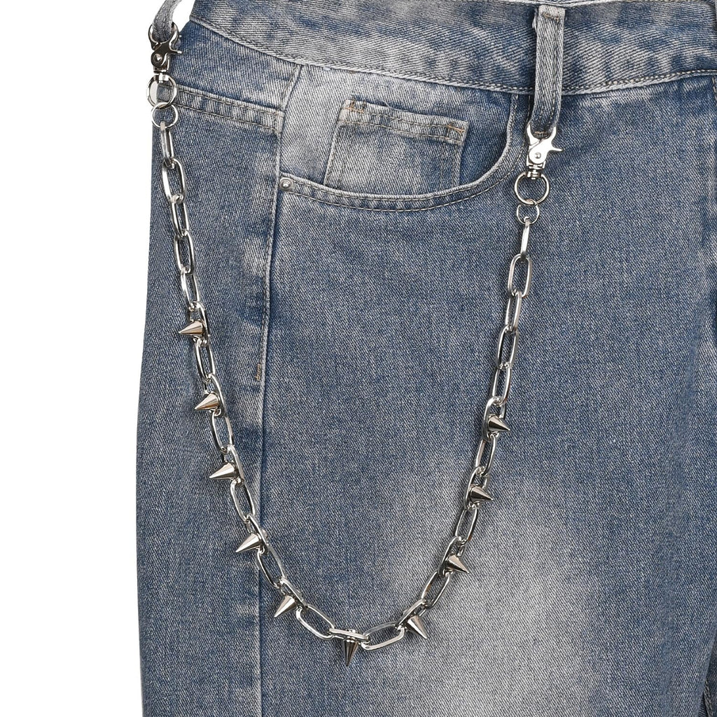 Chaîne de portefeuille Chaîne de pantalon Chaîne Hip Hop Punk Chaîne de jeans Chaîne de clés Goth Rivet lourd Accessoires pour femmes hommes