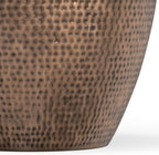 SIMPLIHOME Preston Modern Industrial 22 inch Wide Metal Metal Side Table in Antique Copper, Fully Assembled for the Living Room and Bedroom