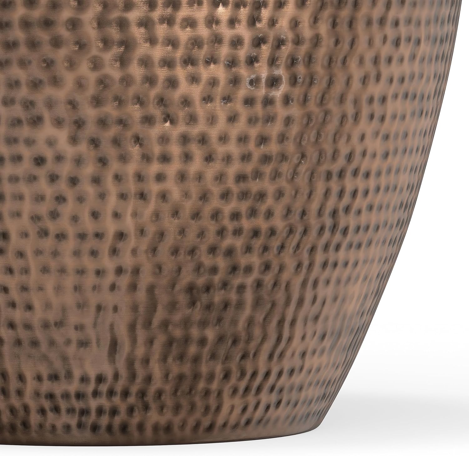 SIMPLIHOME Preston Modern Industrial 22 inch Wide Metal Metal Side Table in Antique Copper, Fully Assembled for the Living Room and Bedroom