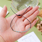 RareLove Nouveau Départ Cadeaux pour Femmes Bracelet Perlé en Code Morse, Encouragement Inspirant pour Amies, Cadeaux de Réconfort pour Divorce Rupture, Bracelets Message Secret Étanches Petit Poney Graine