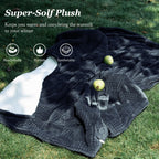 Verwarmd deken elektrisch deken plaid 50''X60'' - verwarmingsdeken met 6 warmtestanden - 2-10 uur automatische uitschakeling, ETL gecertificeerd, wasmachinebestendig (zwart)