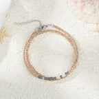 JoycuFF Cadeaux pour Femmes Maman Fille Sœur Amies Tante Infirmière Bracelets en Code Morse Inspirants pour Elle Bijoux d'Encouragement Inspirant et d'Autonomisation Tu Rends le Monde Meilleur
