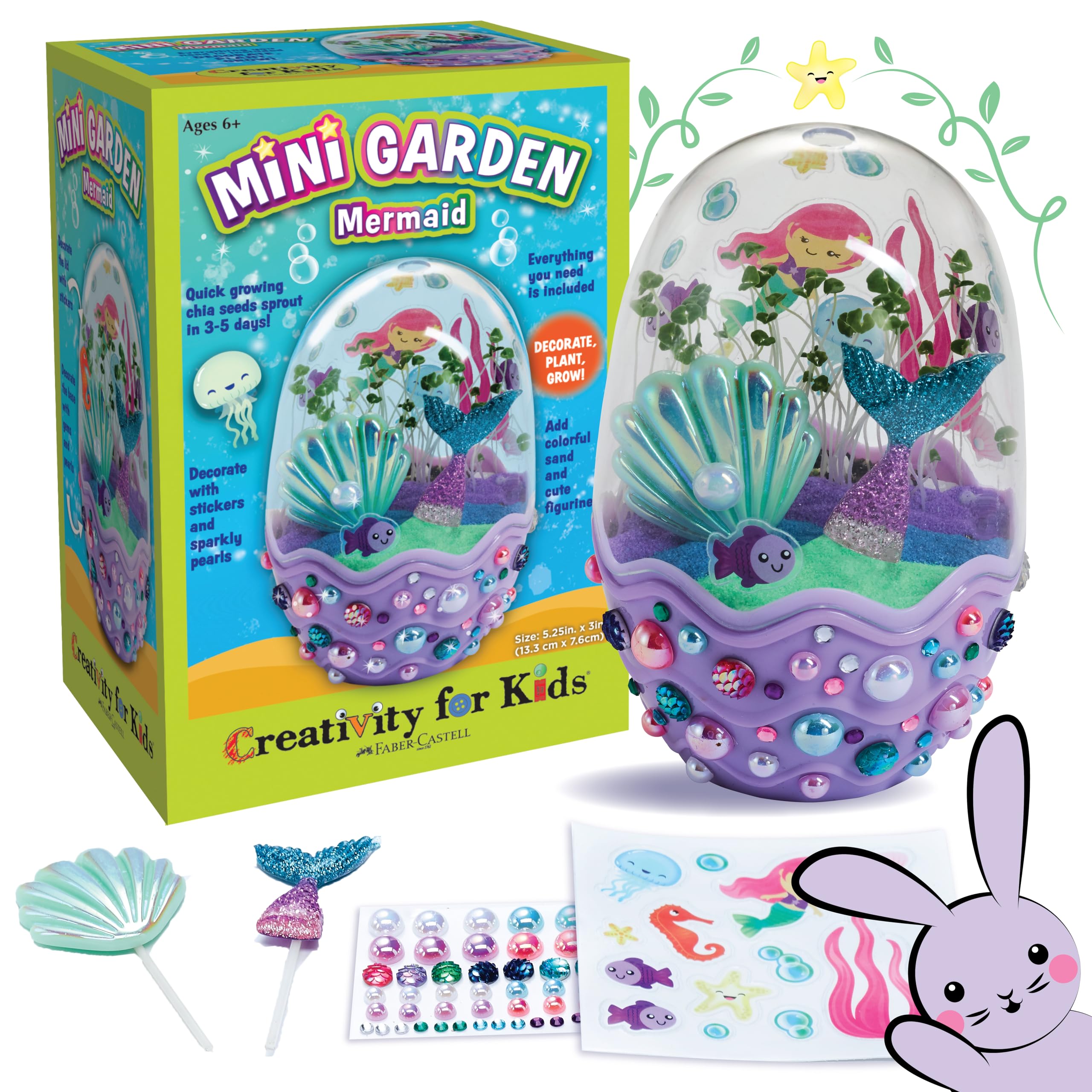Creativity for Kids Mini Garden: Axolotl Terrarium - STEM Science Kit for Kids, Axolotl Arts and Crafts, Gifts Easter Basket Stuffers and DIY Girls Toys (Age 6+)