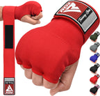 RDX Gel Boxing Hand Wraps Inner Gloves Men Women, Quick 100cm Long Wrist Straps, Elasticated Padded Fist Under Mitts Protection, Muay Thai MMA Kickboxing Martial Arts Punching Training Bandages