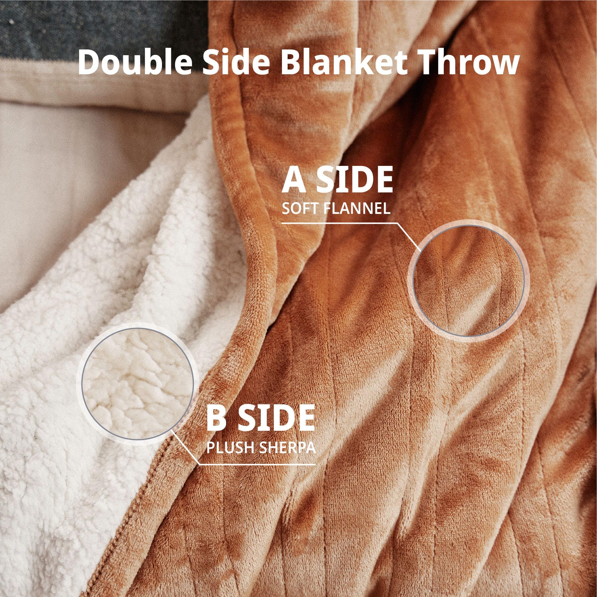 Opvarmet tæppe 50" x 60" - Opvarmet tæppe med 5 varmeniveauer og 3 timers automatisk slukning, maskinvaskbar, ETL &amp; FCC-certificering, overvarmebeskyttelse (Racoon) 