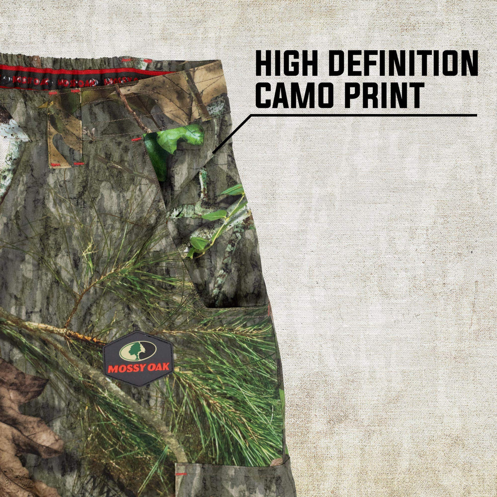 Mossy Oak Camo Lightweight Hunting Pants for Men Camouflage Clothing, Large, Bottomland