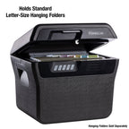 SentrySafe Kohlegrau wasserdichter und feuerfester Safe, Schließfach mit Tastatur für Dokumente und Hängemappen, Außenmaße: 14,1 x 16,6 x 13,8 Zoll, ‎FHW40300