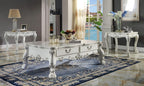 Acme Dresden 2 Drawers Coffee Table in Bone White