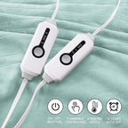 Coperta Elettrica Riscaldata 72"x84" Taglia Completa, Morbido Pile di Corallo con 4 Livelli di Riscaldamento e Spegnimento Automatico dopo 10 Ore, Lavabile in Lavatrice, Tessuto Morbido e Accogliente per la Casa, Grigio Scuro