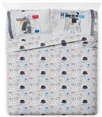 Jay Franco Kids Sheet Set with Fitted, Flat Sheets & Pillow Cover - Ultra-Soft Bedding with Pillowcase for Room Decor, Blue - Minecraft Creeper, 4 Piece Full