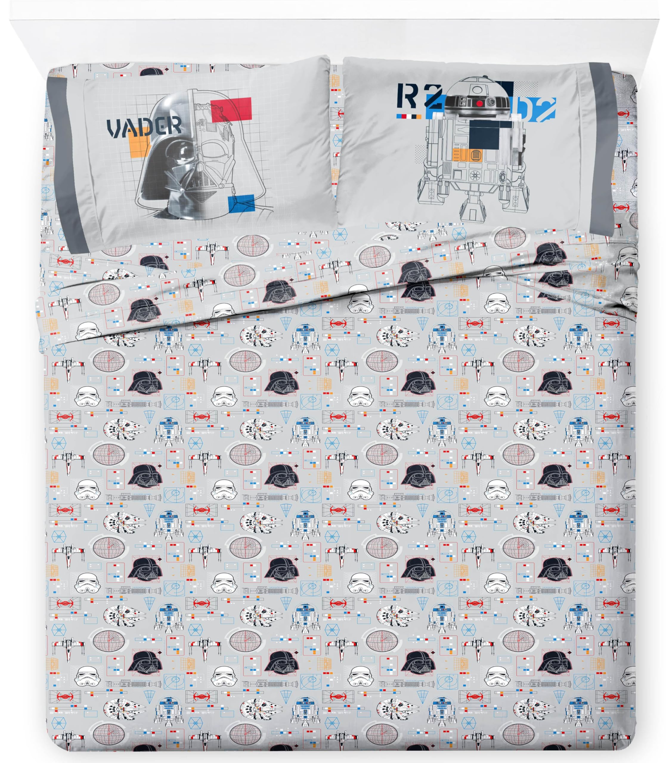 Jay Franco Kids Sheet Set with Fitted, Flat Sheets & Pillow Cover - Ultra-Soft Bedding with Pillowcase for Room Decor, Blue - Minecraft Creeper, 4 Piece Full