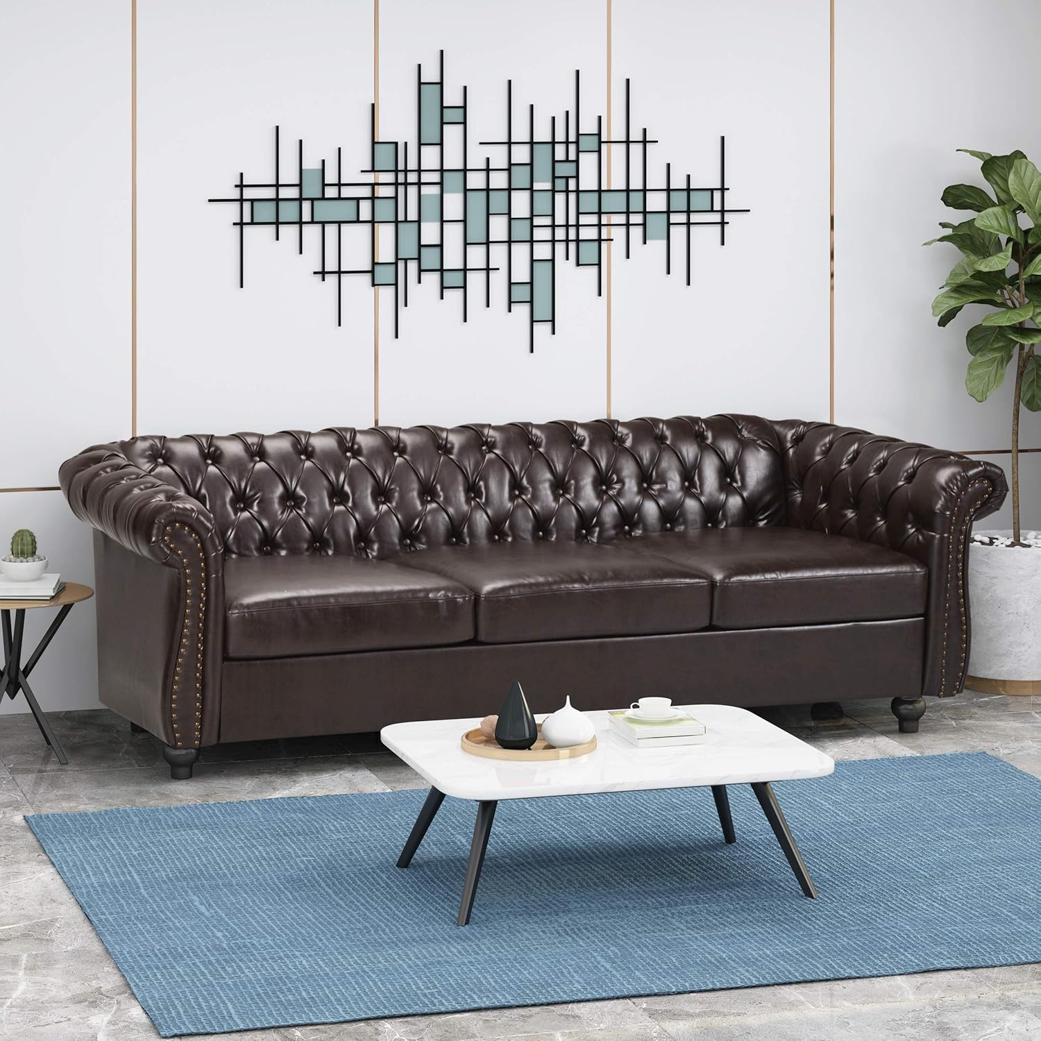 Christopher Knight Home Norma Sofas, Brown, Dark Brown