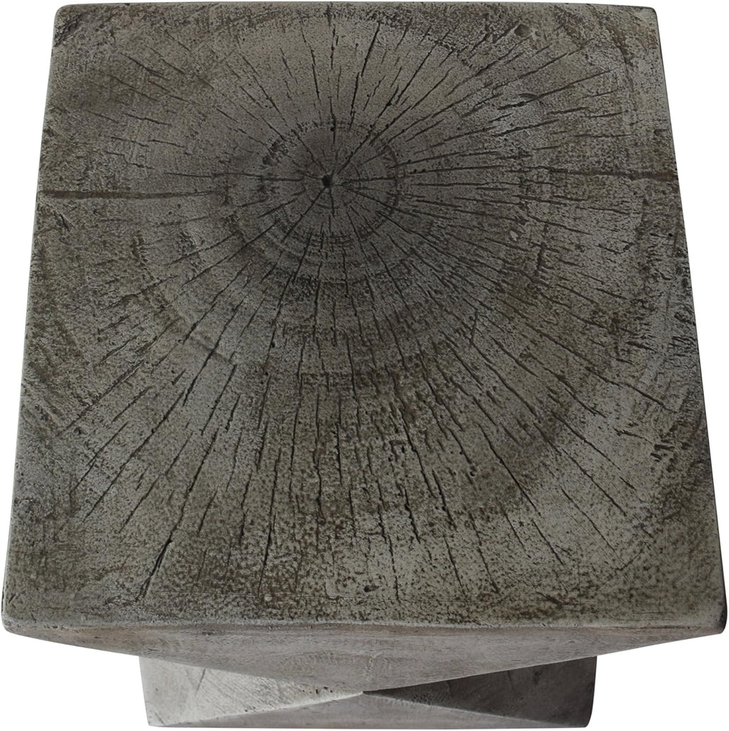 Christopher Knight Home Lux Outdoor Weight Concrete Side Table, Light Gray