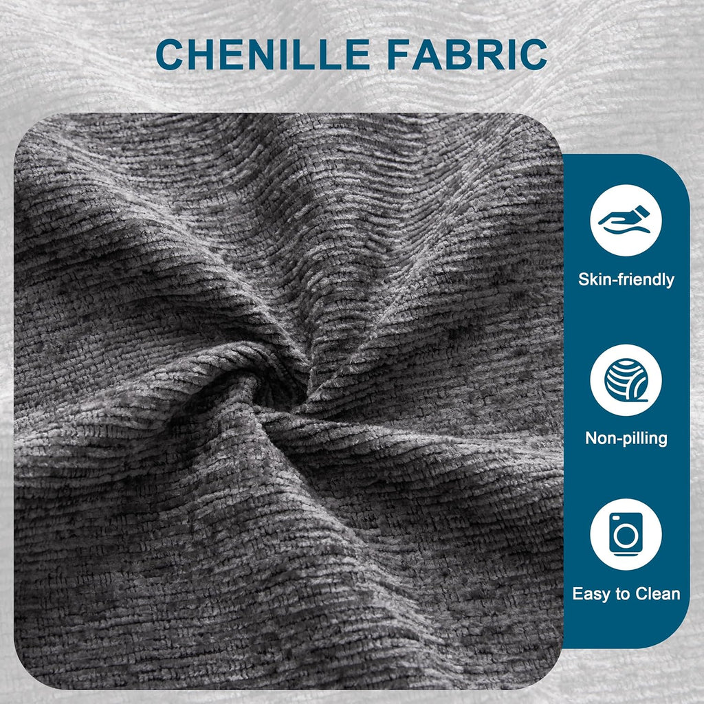 Oversized Sleeper Sofa Couch, 110 inch 2 in 1 Pullout Couch Bed with Double Storage Chaise, Sectional Sleeper Sofa Bed with Side Pocket for Living Room, Dark Grey