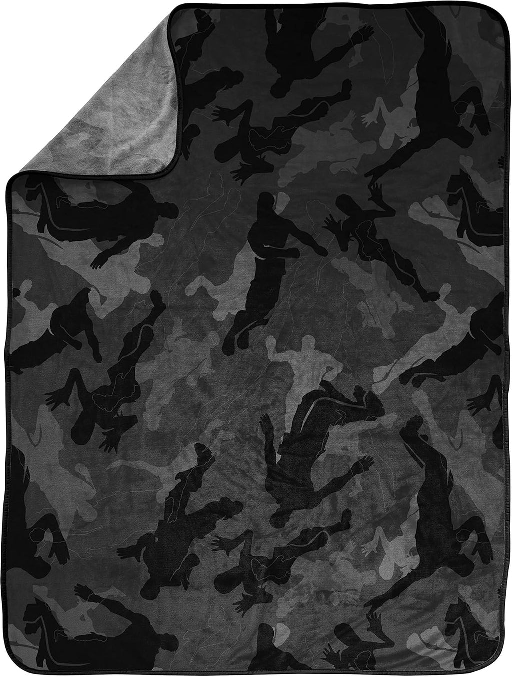 Jay Franco Fortnite Camo Emote Throw Blanket - Measures 46 x 60 inches, Bedding - Fade Resistant Super Soft (Official Fortnite Product)