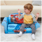 Meubles Marshmallow, canapé compressé en mousse 2-en-1 pour enfants à ouverture rabattable, Cars de Disney, multicolore