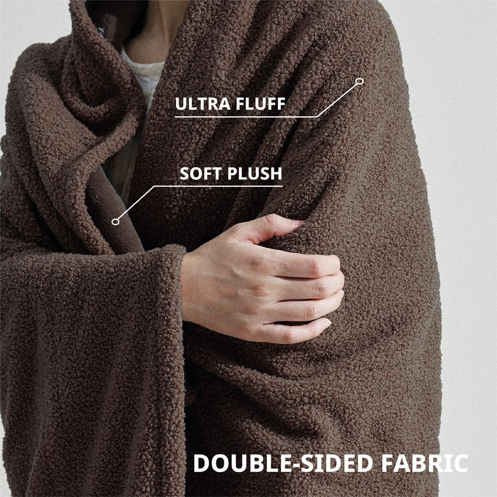 Opvarmet tæppe 50" x 60" - Opvarmet tæppe med 5 varmeniveauer og 3 timers automatisk slukning, maskinvaskbar, ETL &amp; FCC-certificering, overvarmebeskyttelse (Racoon) 