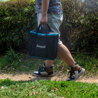 Juegoal 54 Peças Jogo de Torre de Blocos Gigante Jogo Gigante de Empilhar de Madeira com 1 Conjunto de Dados, Tabuleiro, Bolsa de Lona para Adultos, Crianças, Família, Marrom