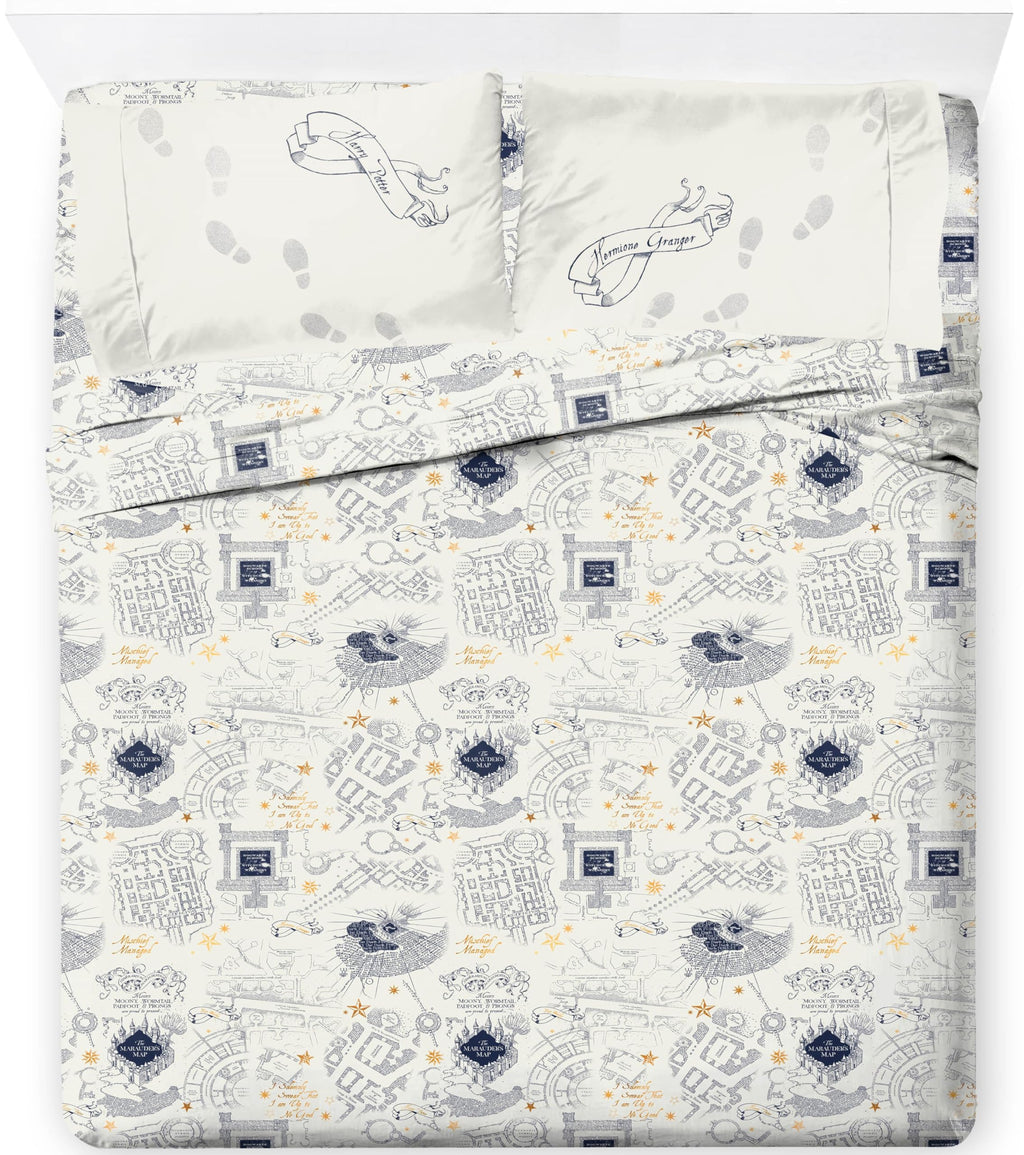 Jay Franco Kids Sheet Set with Fitted, Flat Sheets & Pillow Cover - Ultra-Soft Bedding with Pillowcase for Room Decor, Blue - Minecraft Creeper, 4 Piece Full