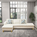 Ball & Cast Calico 4-Piece Couch Living Room Couch Set with Sofa and Loveseat,Modular L Shaped Sectional Couches w/Free Combination and Wood Frame,Furniture for Apartment,Studio,Office,Pale Green