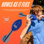 Nerf Vortex Aero Howler Foam Ball – Classic Long-Distance Football - Flight-Optimizing Tail - Hand Grip – Indoor and Outdoor Fun (Blue)