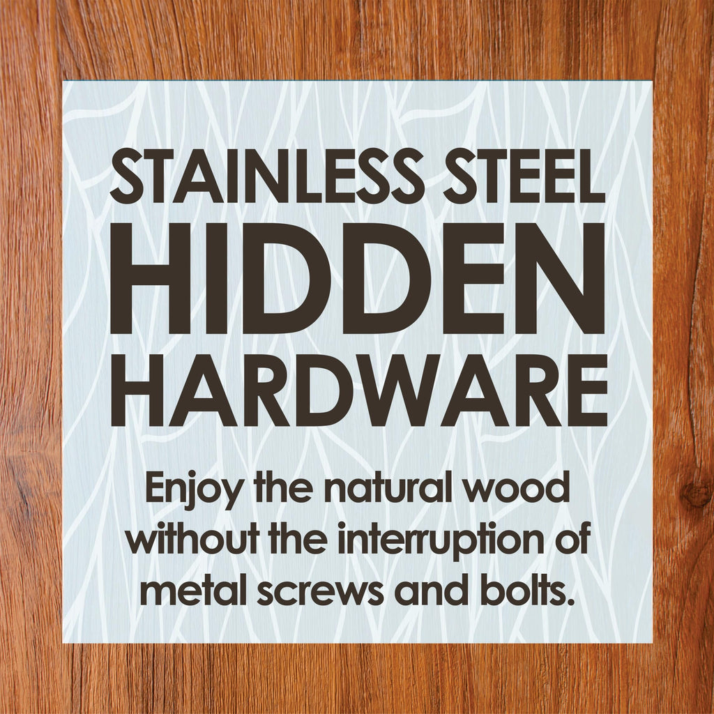 AquaTeak Patented 18" Sumba Teak Shower Bench with Shelf