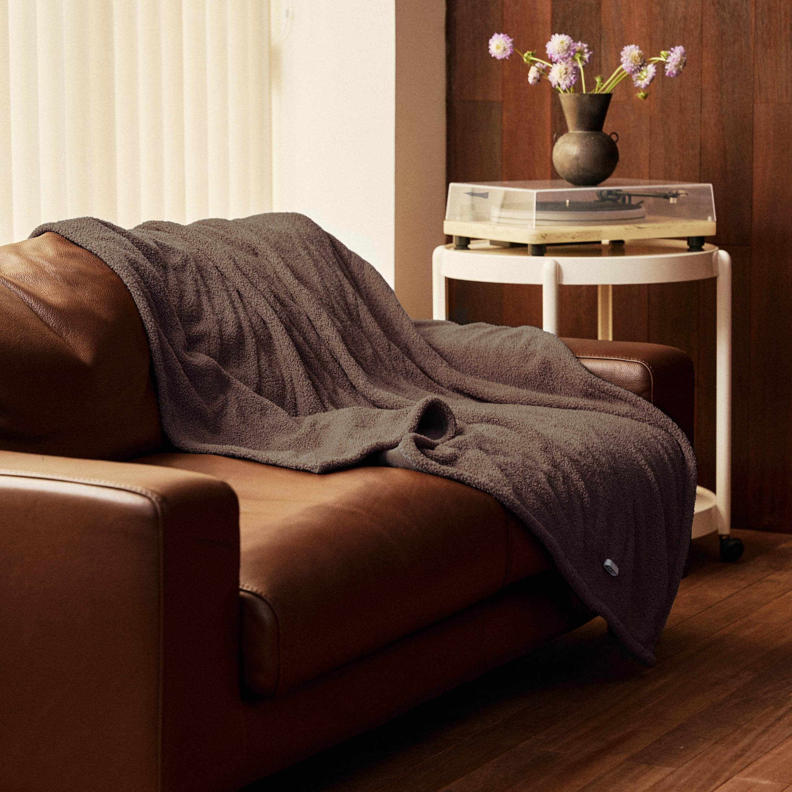 Opvarmet tæppe 50" x 60" - Opvarmet tæppe med 5 varmeniveauer og 3 timers automatisk slukning, maskinvaskbar, ETL &amp; FCC-certificering, overvarmebeskyttelse (Racoon) 