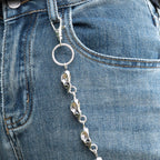 Chaîne de portefeuille Ikacvb Punk lourde avec crâne, chaîne de pantalon pour hommes, chaînes de motard cool, chaînes antivol pour portefeuille, cadeaux pour hommes, accessoires gothiques avec crâne, petits cadeaux pour hommes