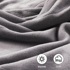 Coperta Elettrica Riscaldata 72"x84" Taglia Completa, Morbido Pile di Corallo con 4 Livelli di Riscaldamento e Spegnimento Automatico dopo 10 Ore, Lavabile in Lavatrice, Tessuto Morbido e Accogliente per la Casa, Grigio Scuro