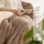 Opvarmet tæppe 50" x 60" - Opvarmet tæppe med 5 varmeniveauer og 3 timers automatisk slukning, maskinvaskbar, ETL &amp; FCC-certificering, overvarmebeskyttelse (Racoon) 