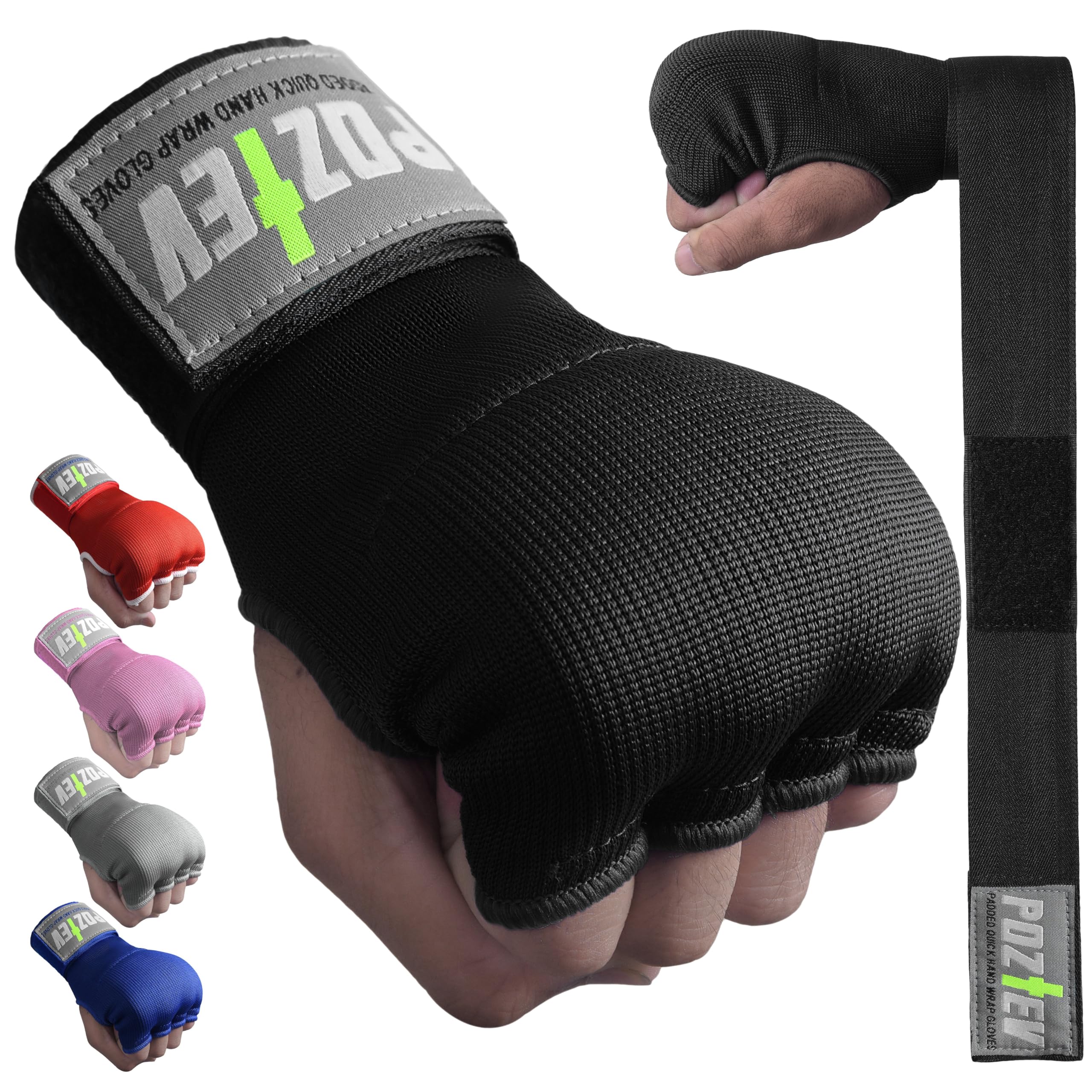 Boxing Hand Wraps for Men & Women - Boxing Quick Wraps Inner Gloves Kickboxing Handwraps for Boxing Gloves Gear Knuckle Support Elastic Wrist Straps for Training MMA Shadowboxing Muay Thai