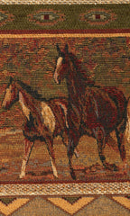 American Furniture Classics Model Wild Horses Two Piece Sofa sectional Pinto Brown