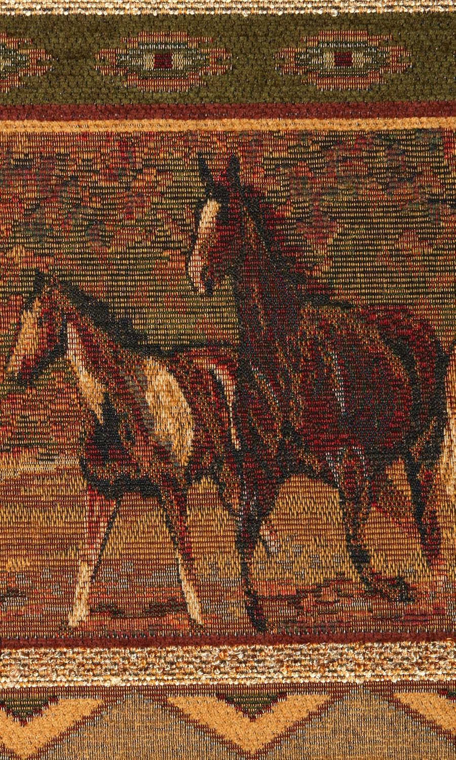 American Furniture Classics Model Wild Horses Two Piece Sofa sectional Pinto Brown