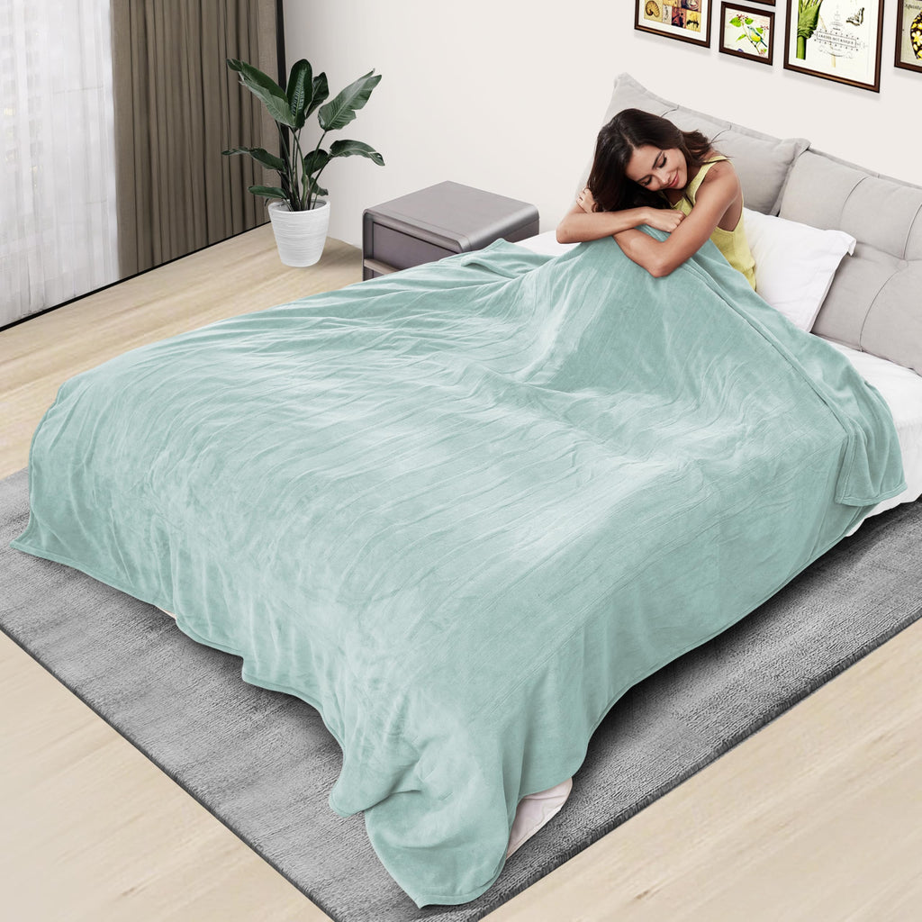 Coperta Elettrica Riscaldata 72"x84" Taglia Completa, Morbido Pile di Corallo con 4 Livelli di Riscaldamento e Spegnimento Automatico dopo 10 Ore, Lavabile in Lavatrice, Tessuto Morbido e Accogliente per la Casa, Grigio Scuro