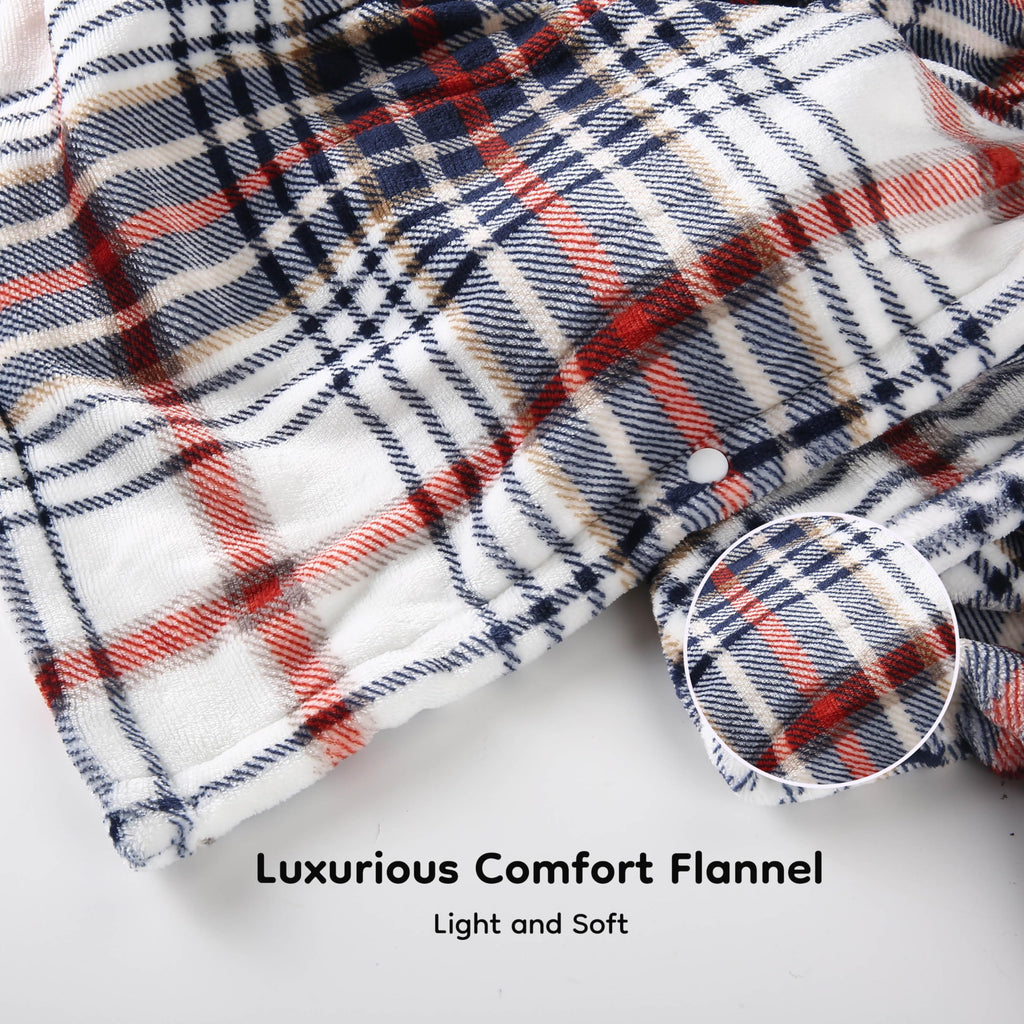 Elektrisch verwarmd deken 72" x 84" volledige maat flanellen stof met 4 verwarmingsniveaus & 10 uur automatische uitschakeling, ademend warm en wasbaar voor zacht en bed - lichtgrijs