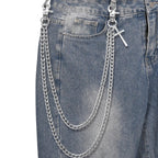 Chaîne Jean pour Hommes Femmes, Chaîne de Portefeuille Gothique à Double Couche pour Jeans, Style Hip Hop
