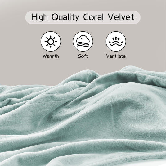 Electric Heated Blanket 72"x84" Full Size, Soft Coral Fleece with 4 Heating Levels and 10 Hours Auto-Off, Machine Washable, Cozy Plush Fabric for Home, Dark Gray