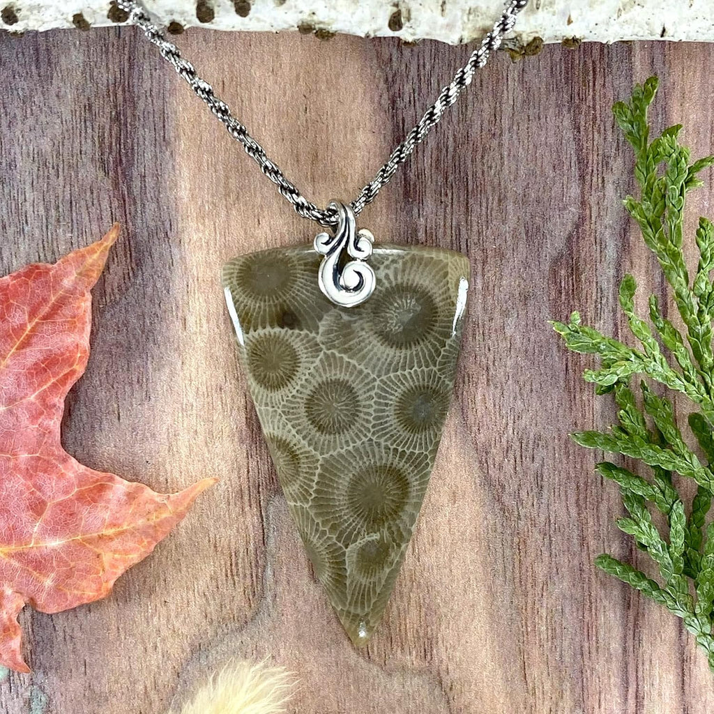 Petoskey Stone Pendant Necklace