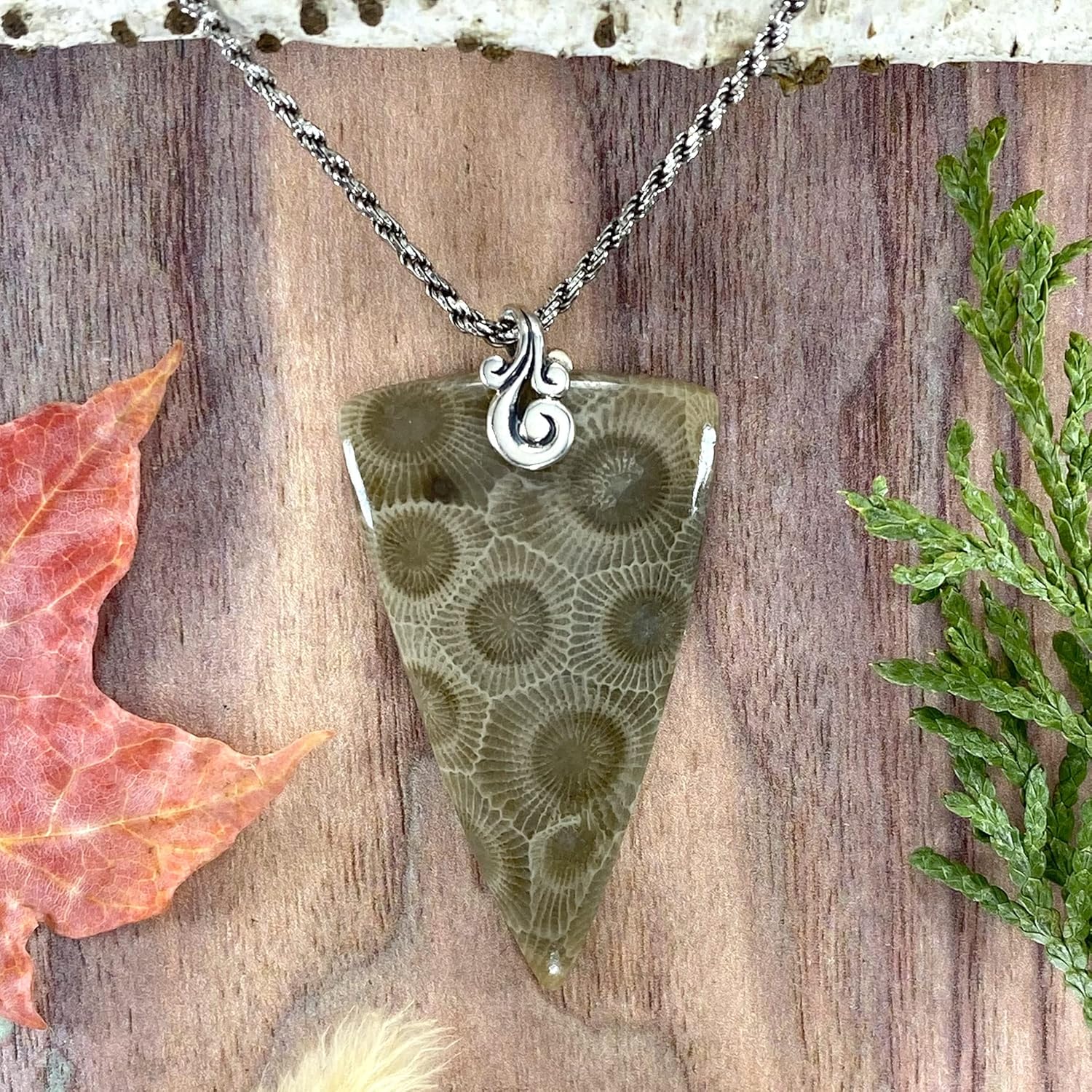 Petoskey Stone Pendant Necklace